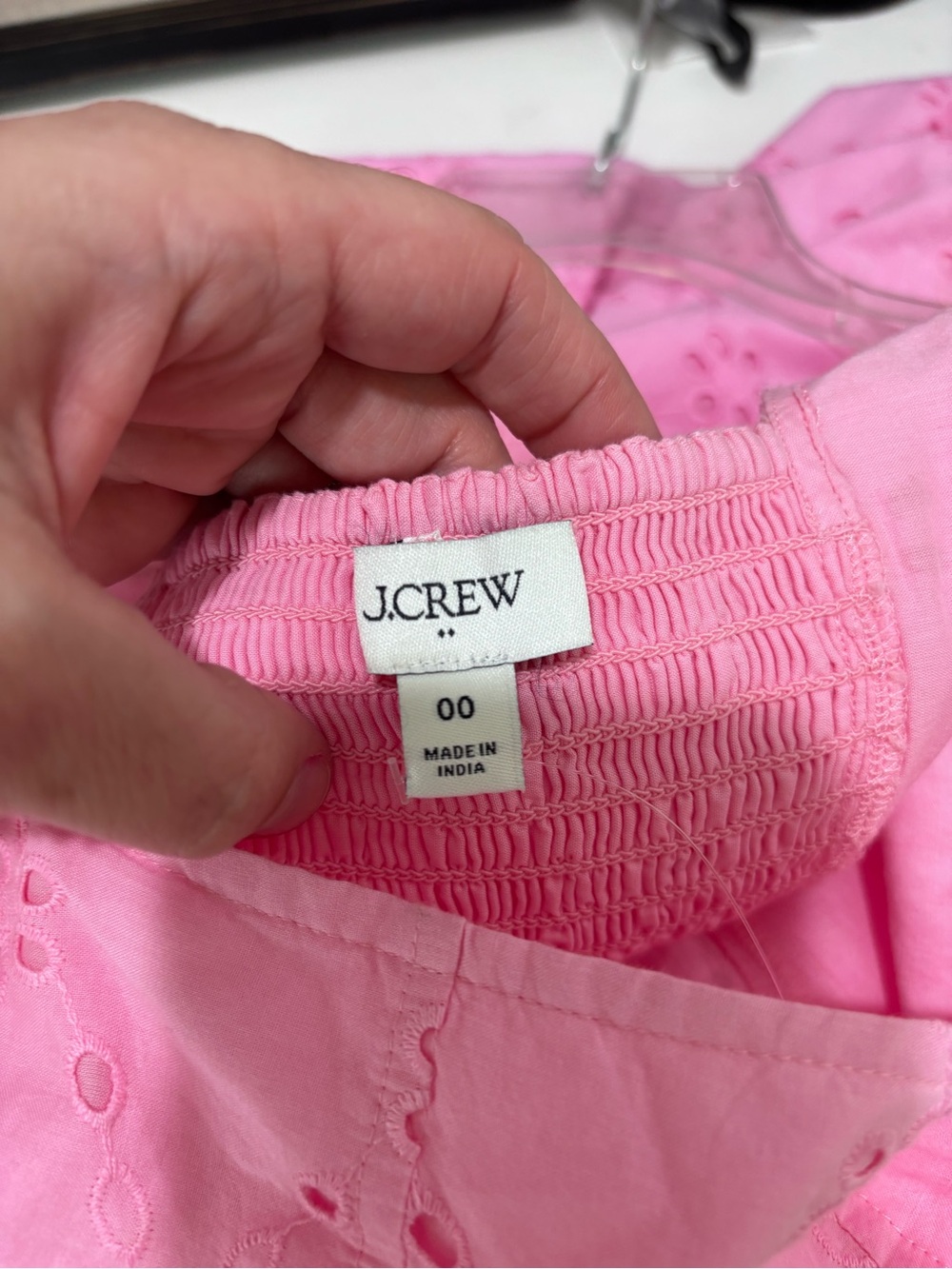 J.Crew Factory Eyelet Embroidered Midi Dress 00 NWOT - Picture 9 of 9
